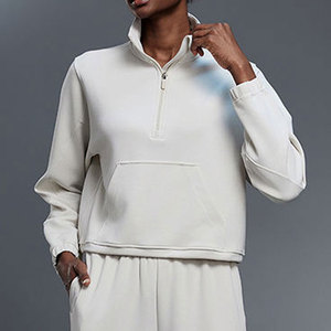 Wearpex – Nouveauté Automne : Sweat-shirts Polaires Femme, Tenues Décontractées, Pulls à Demi-Zip, Col Montant, Capuches à Quarts de Zip avec Poches - Product Image 4