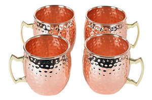 Tasses à Moscow Mule en cuivre 16oz, tasses à bière en cuivre pur, tasses en cuivre martelé créatives - Product Image 3