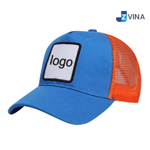 หมวกแก๊ปตาข่ายปักโลโก้แบบกำหนดเอง หมวก Snapback ปีกหมวกตัดสี สำหรับเล่นกีฬาและกิจกรรมกลางแจ้ง - Product Image 2
