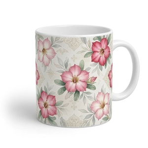 Taza de cerámica con diseño floral para café, té, uso en el hogar, oficina, cafetería, restaurante - Product Image 5