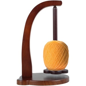 Wooden Yarn Holder Knitting Crochet Yarn Ball Stand Magnetic <b>Rotating</b> Anti Slip Portable Craft Accessory - Product Image 3