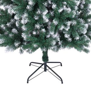 Albero di Natale in PVC Bianco Spray da 2,13 m con 1349 Rami, Decorazioni Festive per la Stagione Natalizia - Product Image 6