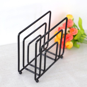 Solid Wood Napkin Holder for Western Restaurant Hotel Cafe Tabletop <b>Kitchen</b> <b>Paper</b> Tissue Box Durable Metal for Home Office - Product Image 4