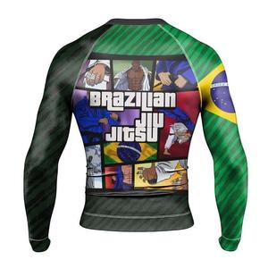 BJJ <b>Grappling</b> Rash Guard-Lightweight Breathable Compression Top with Anti-Bacterial and UV Protection for Training - Product Image 1