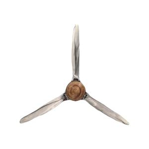 Hélice Decorativa de Metal y Madera con Acabado Brillante, Modelo de Hélice de Avión Personalizado, Decoración de Pared para Sala de Estar, Decoración Moderna para el Hogar - Product Image 1