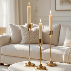 Contemporary <b>Brass</b> palm <b>candlestick</b> <b>holder</b> 3 sizes candle <b>holder</b> set Durable metal candle stand Home decoration candle holde - Product Image 4