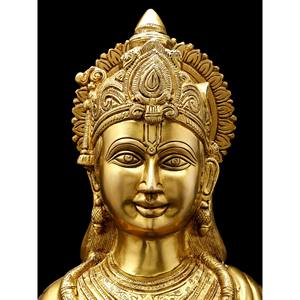 Grande statue en laiton de 30 pouces du seigneur Dhanvantari Sculpture du médecin des Devas - Product Image 1