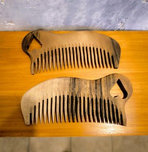 Peine de Madera con Logotipo Personalizado, Peine Desenredante de Madera Natural India para Mujeres y Hombres, Cuidado del Cabello y la Barba, Suministros para Salón - Product Image 6