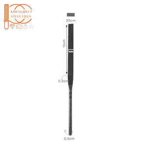 Outils de bijouterie KIM NGUYET pas chers, jeu de limes à aiguilles carrées en acier, 200 mm, BL, coupe lisse, finition naturelle, haute qualité, pneumatique, industriel - Product Image 2