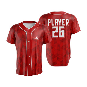 Maillots de baseball personnalisés pour équipes professionnelles unisexes adultes, respirants, à séchage rapide, 100 % polyester, imprimés par sublimation, pour équipes universitaires - Product Image 3