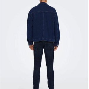 Adjustable Price <b>Men</b> <b>Denim</b> <b>Jacket</b> High Quality Anti Wrinkle Breathable Lightweight <b>Denim</b> <b>Jacket</b> for <b>Men</b> - Product Image 2