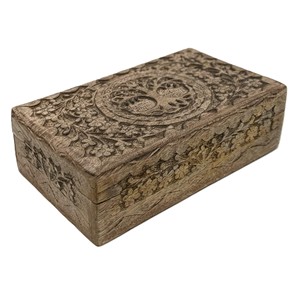 Boîte à perles de prière en bois de Sheesham en gros |   Rangement spirituel artisanal - Product Image 5