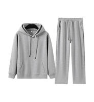 Ensemble sweat à capuche et pantalon de survêtement pour homme, de haute qualité, surdimensionné, épais, imprimé, pour l'hiver, avec logo personnalisé