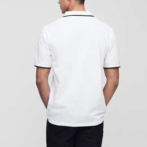 Polo de Diseño Premium, Transpirable, de Tela Suave, Estilo Moderno para Jóvenes, Ropa de Moda Urbana - Product Image 3