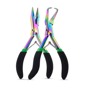 Kit d'outils pour extensions de cheveux en acier inoxydable, pinces professionnelles, ciseaux, peigne pour l'installation et le retrait, style parfait - Product Image 6