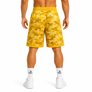 Shorts en maille en gros 100 % polyester pour la course, la gym et le fitness – Shorts de basketball respirants personnalisés pour hommes - Product Image 4