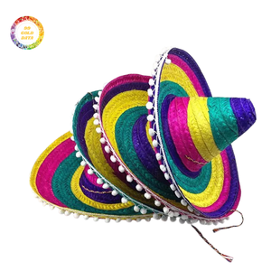 Mexican Sombrero <b>Hat</b> with Vibrant Embroidery Ideal for Traditional Celebrations, Parties and Cultural Events - Product Image 4