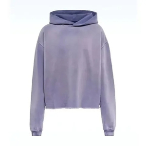 Sweat-shirt à capuche oversize moderne délavé à l'acide, coupe tendance, texture douce, durable, style vintage - Product Image 1