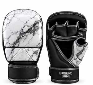Guantes de MMA TANVEX INTERNATIONAL Negros de Cuero PU con Cierre de Tirón, Diseño Digital, Transpirables y Elásticos para Artes Marciales - Product Image 3