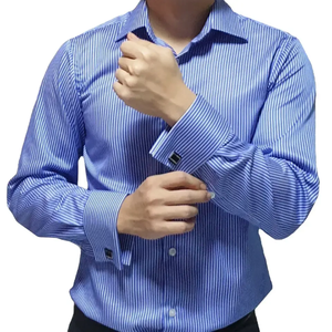 เสื้อเชิ้ตผู้ชายสีเทาเข้มทรงเข้ารูป แขนยาว สำหรับใส่ทำงานในออฟฟิศ สีเทาชาร์โคล เสื้อเชิ้ตเดรสสำหรับผู้ชาย เสื้อเชิ้ตทำงานมืออาชีพ - Product Image 6