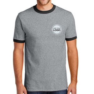 Camisetas de manga corta con cuello redondo para hombre, de mezcla triple, para correr, color verde. - Product Image 5