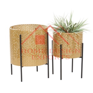 2025 Home Hotels & Restaurants Jardinière décorative en fer avec supports - Product Image 6