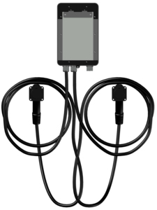 Chargeur de véhicule électrique 7 kW 220 V monophasé mural/sur poteau AC 32 A étanche en verre trempé et alliage d'aluminium gris/noir - Product Image 3