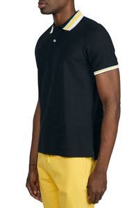 Polo de manga corta para hombre, ropa de calle de Color sólido, informal, a la moda, de Golf, de verano - Product Image 3