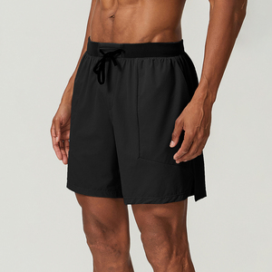 Shorts de sport pour hommes, tissu extensible de qualité supérieure, respirant, design sportif, tissu à séchage rapide, ceinture élastique, poches latérales - Product Image 5