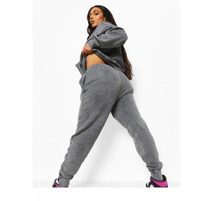 Relaxed <b>women</b> acid wash tracksuit two piece hoodie and <b>joggers</b> oversized relaxed fit soft <b>fleece</b> casual streetwear winter outfit - Product Image 3
