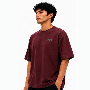Camiseta de Hombre OEM, Talla Grande, 100% Algodón, Cuello Redondo, Manga Corta, Estilo Casual Urbano, Tejido Jersey Transpirable, Logotipo Estampado en la Parte Delantera - Product Image 4