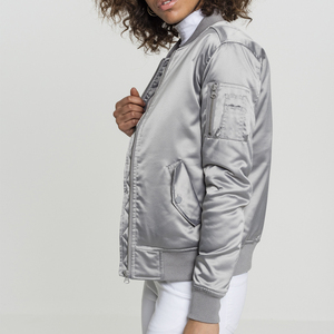 Top Women's Puffer Bomber Jacket Warm Insulated Breathable Lightweight Winter Outerwear Custom Manufacturing Service - Product Image 3