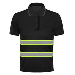 Camisetas Polo de Trabajo Unisex de Manga Corta de Poliéster Fluorescente de Alta Visibilidad CLASSICAL TRENDS con Cinta Reflectante CE - Product Image 3