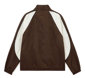 เสื้อแจ็คเก็ตกันลมแบบมีฮู้ด OEM สกรีนโลโก้ได้ตามสั่ง สำหรับผู้ชาย ไซส์ใหญ่ สไตล์ลำลอง กีฬากลางแจ้ง โพลีเอสเตอร์ 100% สไตล์ไฮสตรีท - Product Image 2