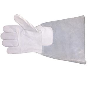 Logo personnalisé grain de vache fendu isolé résistant à la chaleur tig gants de soudage manches longues sécurité travail à la main en cuir XL coton travail - Product Image 5