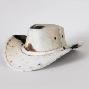 Chapeau de cowboy en laine GENERSA SPORTS unisexe pour adulte, décontracté, pour l'extérieur, toutes saisons, 50-52 cm, à large bord, motif tacheté, pour le cyclisme et les voyages - Product Image 5