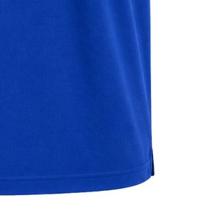 Royal Blue Short Sleeve Polo Tee with Small JJ Embroidered Logo on Front Chest Only Blank Back Classic Collar Button Placket - Product Image 6