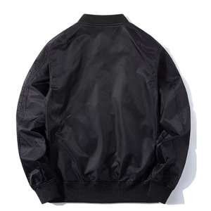 Chaqueta Bomber Unisex de Invierno, Estilo Urbano, Cuello Alto, Corte Regular, Manga Larga, Elegante y Cómoda para Exteriores - Product Image 2