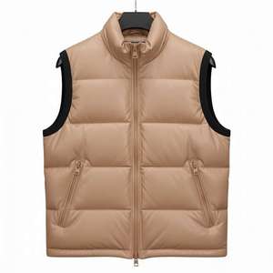 Custom Men's Insulated Waterproof Puffer <b>Vest</b> Winter Quilted Sleeveless Outdoor Casual <b>Utility</b> Waistcoat Jacket - Product Image 3