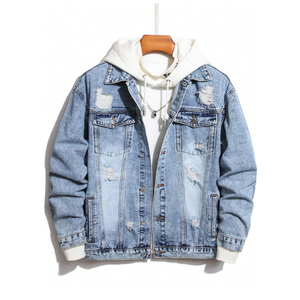 Logo personnalisé imprimé femmes décontracté Vintage lavage manteaux surdimensionné veste en cuir fourrure pull jean chemise Femme Denim ensemble - Product Image 6