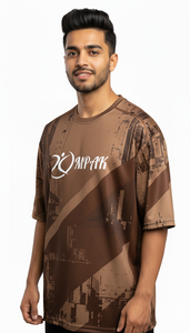 Camiseta de Hombre, Holgada, Sublimada, Estilo Urbano Informal, Corte Regular, Cómoda, Transpirable, Antiarrugas, de Poliéster/Algodón - Product Image 5