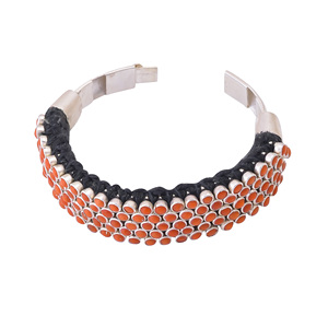 925 Sterling <b>Silver</b> Handwoven Coral <b>Bracelet</b> - Product Image 5