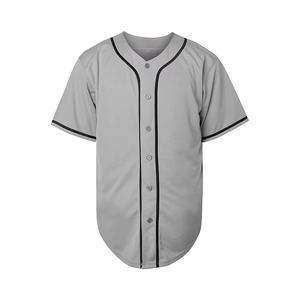 Yellow V-Neck Baseball Jersey Short Sleeve Button Front Breathable <b>Polyester</b> Unisex Adult Sport Apparel - Product Image 5