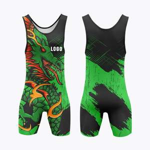 Professional Wrestling <b>Singlets</b> Custom Printed Athletic Competition Uniform <b>for</b> Teams and Clubs - Product Image 5