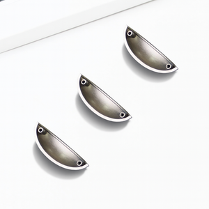 Tiradores de Aleación de Zinc de Calidad Premium, Materiales de Ferretería, Acabado Níquel Satinado, Estilo Concha, Herrajes para Muebles de Cocina - Product Image 4