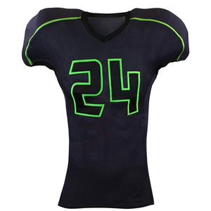 Maillots de football américain personnalisables, respirants, à manches courtes, grande taille, haute qualité, unisexe, 100% polyester, logo personnalisé - Product Image 2