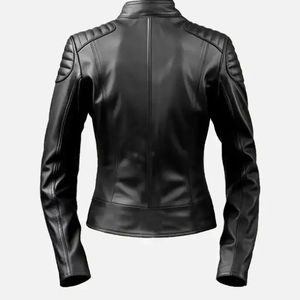 Chaqueta de Motociclista para Mujer, Estilo Moderno 2026, Transpirable, con Detalle de Cinturón, Ajuste Cómodo, Ideal para Uso Diario y Actividades al Aire Libre - Product Image 2