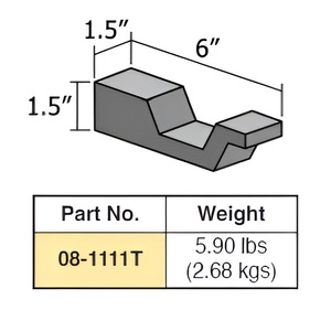 Barre de rivetage pneumatique en tungstène robuste personnalisée pour opération de rivetage solide - Modèle 08-1110T par Alva Engineers - Product Image 1