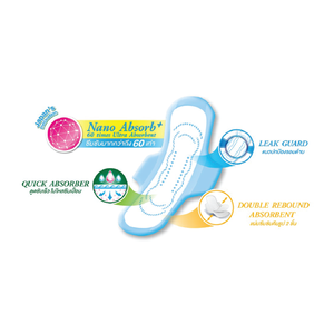 OEM/DOM Sanita Super Absorbente Maxi Wing 24,5 cm Servilleta sanitaria de algodón desechable 8 piezas Muestras gratis - Product Image 5