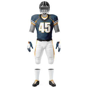 Maillot de football américain pour hommes de haute qualité, design personnalisé, tissu polyester léger, uniforme de football pour hommes. - Product Image 4